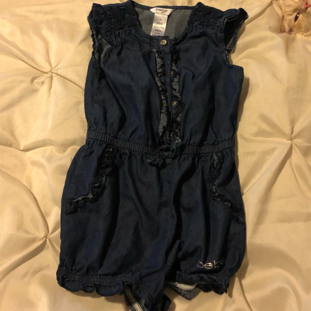 Denim BEBE romper. 6x